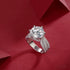 5 Carat Moissanite Sterling Silver Split Shank Engagment